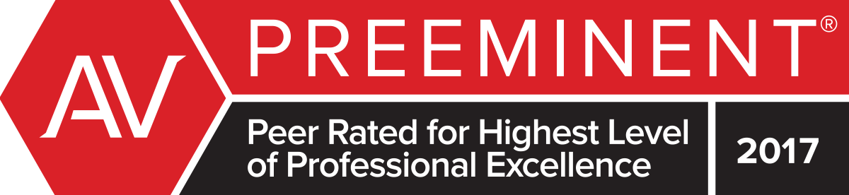 Martindale-Hubbell® Preeminent® Peer Rating for Highest Level of Professional Excellence 